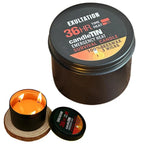 Emergency Candle 36 Hour 3 Wick Long Lasting Beeswax Survival Candle with Aroma for Home Camping Fishing
