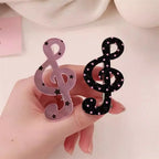 5pcs Polka Dot Stripe Music Note Barrettes Korean Ins Sweet Hairpins Creative Anti Slip Hair Clips Hair Accessories for Girls