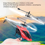 Rechargeable Mini RC Drone Remote Safe Fall-resistant RC Helicopters Drone ChildrenToys(No remote control battery)