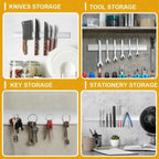 Magnetic Knife Holder – Stainless Steel Wall-Mounted Kitchen Organizer