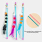 Elastic String Cat Teaser Wand with Faux Fur Bug