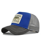 High Quality Fishing Embroidery Baseball Cap for Men Women Outdoor Fishing Snapback Mesh Hat Breathable Sunshade Dad Trucker Hat