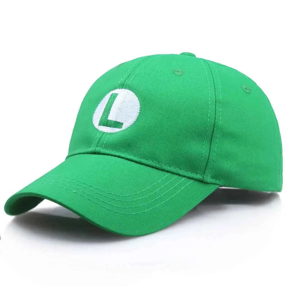 Super Mario Baseball Cap Embroidery Sunshade Adjustable Anime Mario Brothers Cartoon Game Christmas Cosplay Birthday Gift