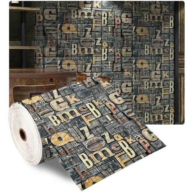 3D Foam Brick Wall Panels Stickers Self Adhesive Waterproof Living Room Wallpaper Wall Decal Home Decor Wallcovering TV Backdrop