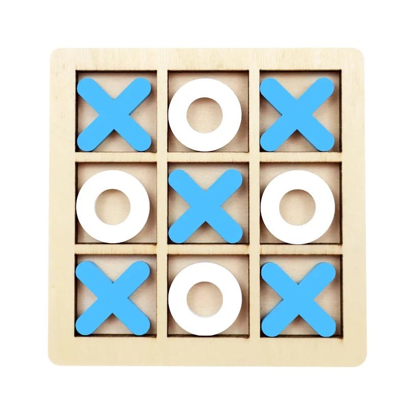 Montessori Wooden Mini Chess Brain Training Puzzle Toy for Kids