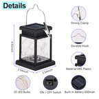 Solar LED Lantern Outdoor Hanging Candle Lights Floor Panel Candle Patio Indoor Balcony Birds Decoration Lighting For Garden