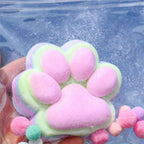 Children Mini Cat Claw Squishy Fidget Toys Soft Cute Cat Paw Slow Rebound Pinch Decompression Toy for Kids Adults Christmas Gift