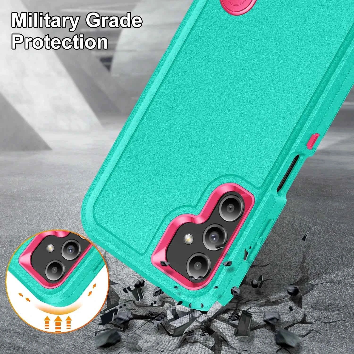 Anti-Shock Strong Cover Cases for Samsung Galaxy S26 Ultra A17 A54 5G A56 A36 A16 A15 A14 A53 S23 S25 FE S24 S25 edge S22 Plus