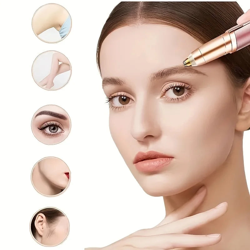 Electric Eyebrow Trimmer USB Rechargeable Mini Electric Eyebrow Trimmer - Convenient and Easy Facial Beauty Trimmer