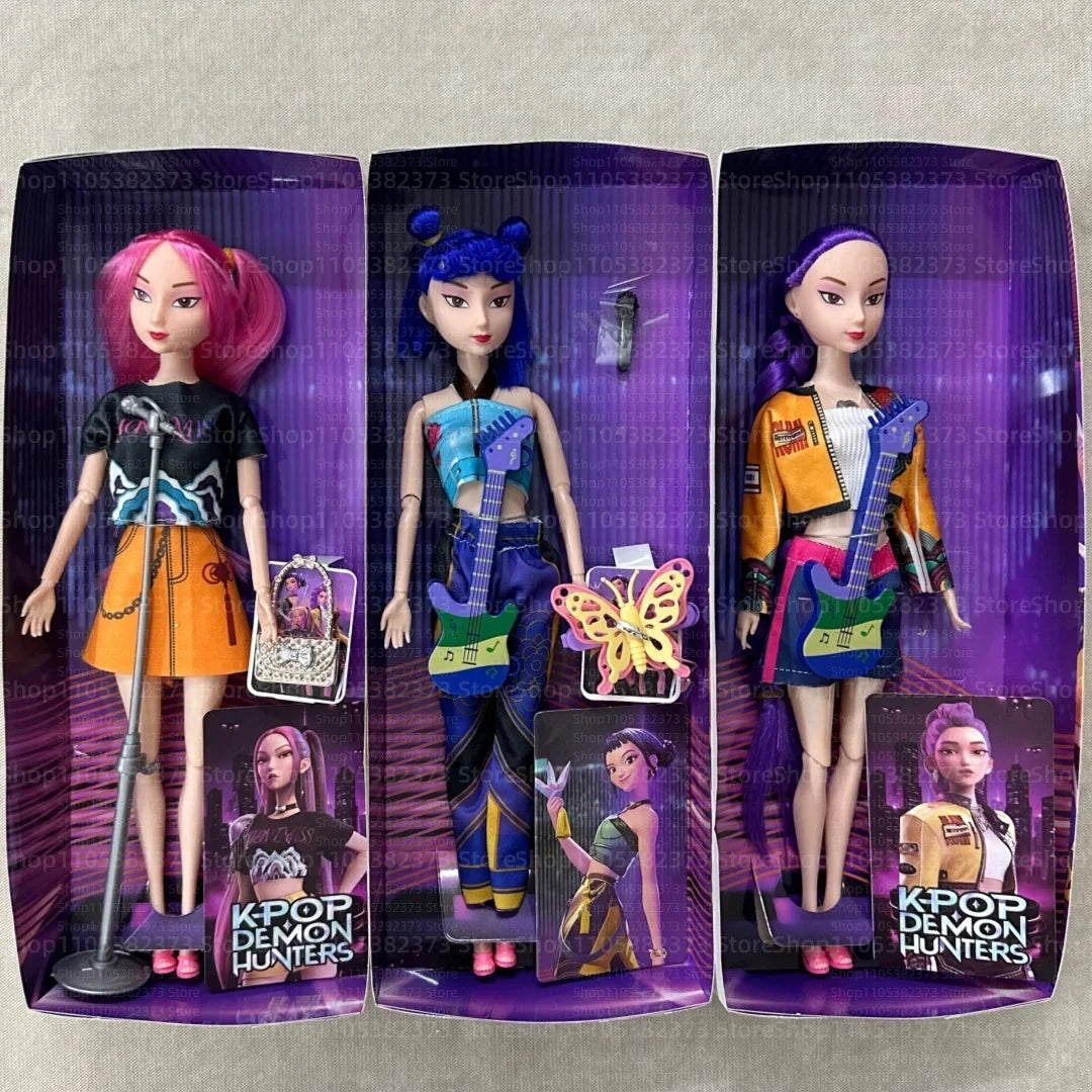 Kpop Anime Vinyl Doll Set – Rumi Mira Zoey Articulated Toy