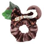Cute Mouse Ears Velvet Scrunchies Hairband Women Elastic Ponytail Holder Girls Sequin Bow 2023 Kids Party DIY Hair Accessories