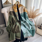 Cashmere Scarf for Women Thick Warm Winter Blanket Brand Female Luxury Quality Shawl Wrap Bufanda 2024 Poncho Echarpe Pashmina