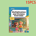 Multiplication and division workbook, math practice book, improve calculation skills, educational tool for brain development