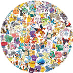 50/100/200pcs Pokemon Anime Stickers Pikachu Kawaii Sticker Laptop Suitcase Skateboard Guitar Phone Cartoon Kid Gift Toys