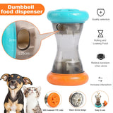 Interactive Dumbbell Food Dispensing Puzzle Toy – Durable Treat Ball for Dogs & Cats