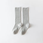 0-12Y Teenage Boys And Girls Cotton Socks Casual Ribbed Knee High Kids Long Tube Socks Baby Stocking Winter Children Sock School