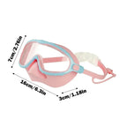 Swim Goggles with Nose Cover Wide Field Of View Diving Mask Anti-Fog Anti-Leak ,Toddler Swimming Goggles For Kids Ages 3-15