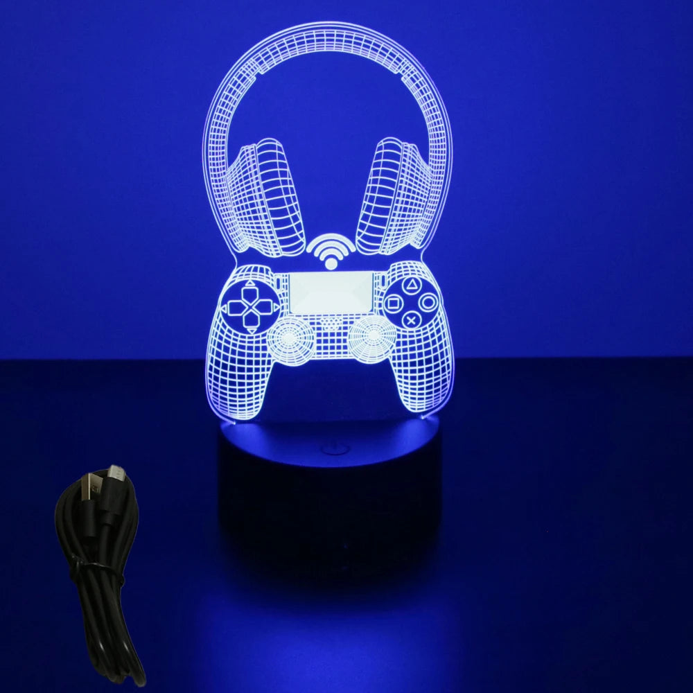 LED neon night light for gaming setup