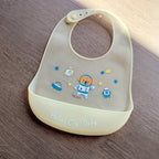 Waterproof Baby Bibs Baby Stuff Cute Cartoon Animal Printed Kids Bib Girl Boy Adjustable Soft Silicone Bib Baby Feeding Stuff