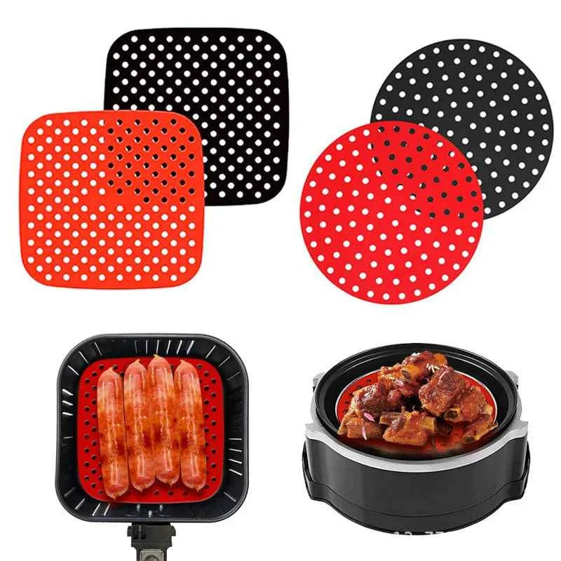 Reusable Air Fryer Silicone Mat – Non Stick Cooking & Baking Liner