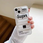 Fashion 3D Jacket Puffer Case for iPhone 16 Pro Max 15 14 13 12 11 XS XR 7 8 Plus Cute Super Shockproof Silicone Phone Cover