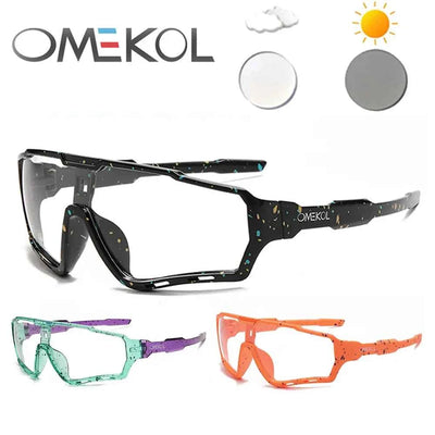 Photochromic Cycling Glasses UV400 Sports Sunglasses for Men & Women Outdoor