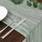 Gauze Table Runner Dinning  Decoration 90*300CM Rustic Country Boho Beach Wedding Party Table Decor Christmas Table Runners