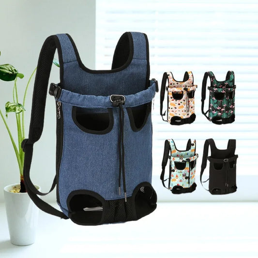 Adjustable Pet Backpack Carrier for Cats & Small Dogs