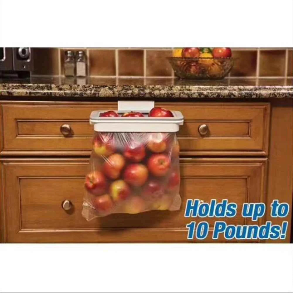 Trash Garbage Hanging Bag Hanger Durable Rubbish Holder Kitchen Support Cabinet Stand Trash Rack Storage Hanger Organizer