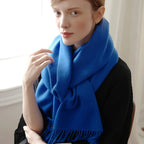 Solidlove 100% Wool Winter Scarf for Women – Luxury Cashmere-Feel Shawl, Poncho & Wrap | Warm Fashion Scarf for Ladies