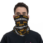 Custom Your Design Here Bandana Neck Gaiter Face Scarf Cover Personalized Customized Logo Printed Headband Tube Balaclava