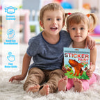 1PCS Sticker Book Crafts for Kids Ages 4-8, Sticker by Number for brain games,Gifts,Travel Toy