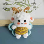 Funny Sheep Crochet Keychain Cute Animal Bag Charm