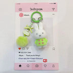 Miffy Cute Creative Fashion Plush Keychain Portable Decorative Rabbit Pendant Anime Bag Kawaii Suitable for Men and Women Gifts