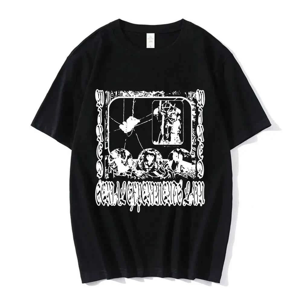 Anime Serial Experiments Lain T-Shirt Men Women Graphic T Shirts Unisex Iwakura Manga Girl Sci Fi Short Sleeve Tee Tops 62463