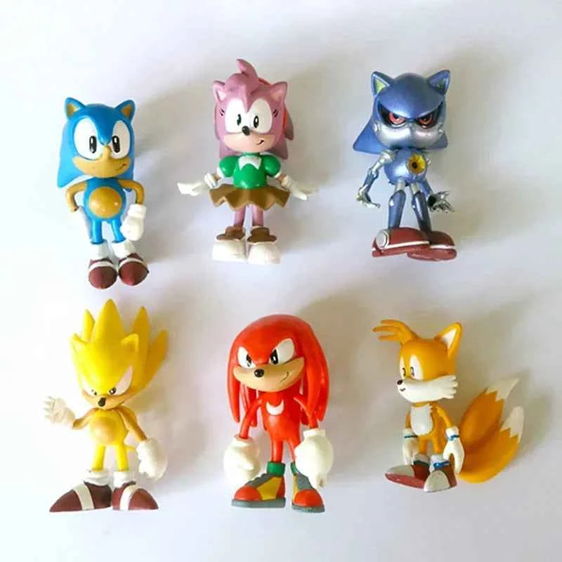 Sonic Figures 6PCS Set – Shadow, Tails & Character Collectible Toys