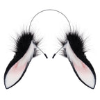 Animal Rabbit Ears Headband Faux Fur Bunny Headwear Plush Hairband Party Cosplay Costume Accessories