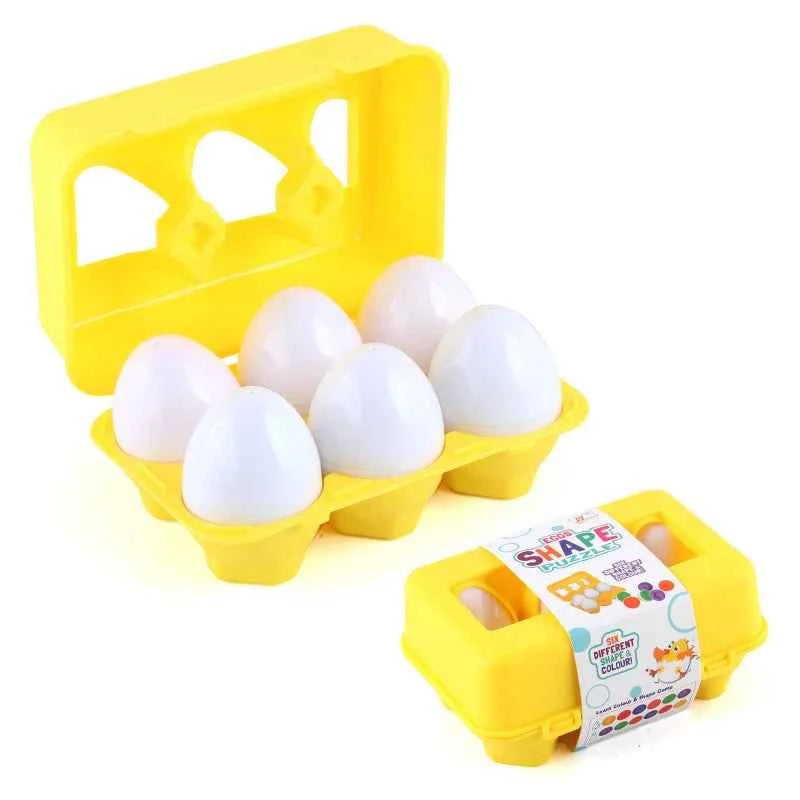 Matching Eggs Easter Toy Montessori Colors Shapes Recognition Kids Educational Color Sorting Toy for Toddlers STEM Egg Toys Gift