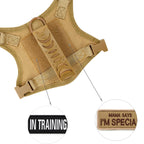 Tactical Puppy Harness Leash Set – Adjustable Military-Style Vest for Small Dogs & Cats, Ideal for Training & Walking