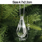5pcs Christmas Home Decorations Crystal Acrylic Ornaments Snowflake Elk Xmas Tree Hanging Pendants Navidad 2026 New Year Gift
