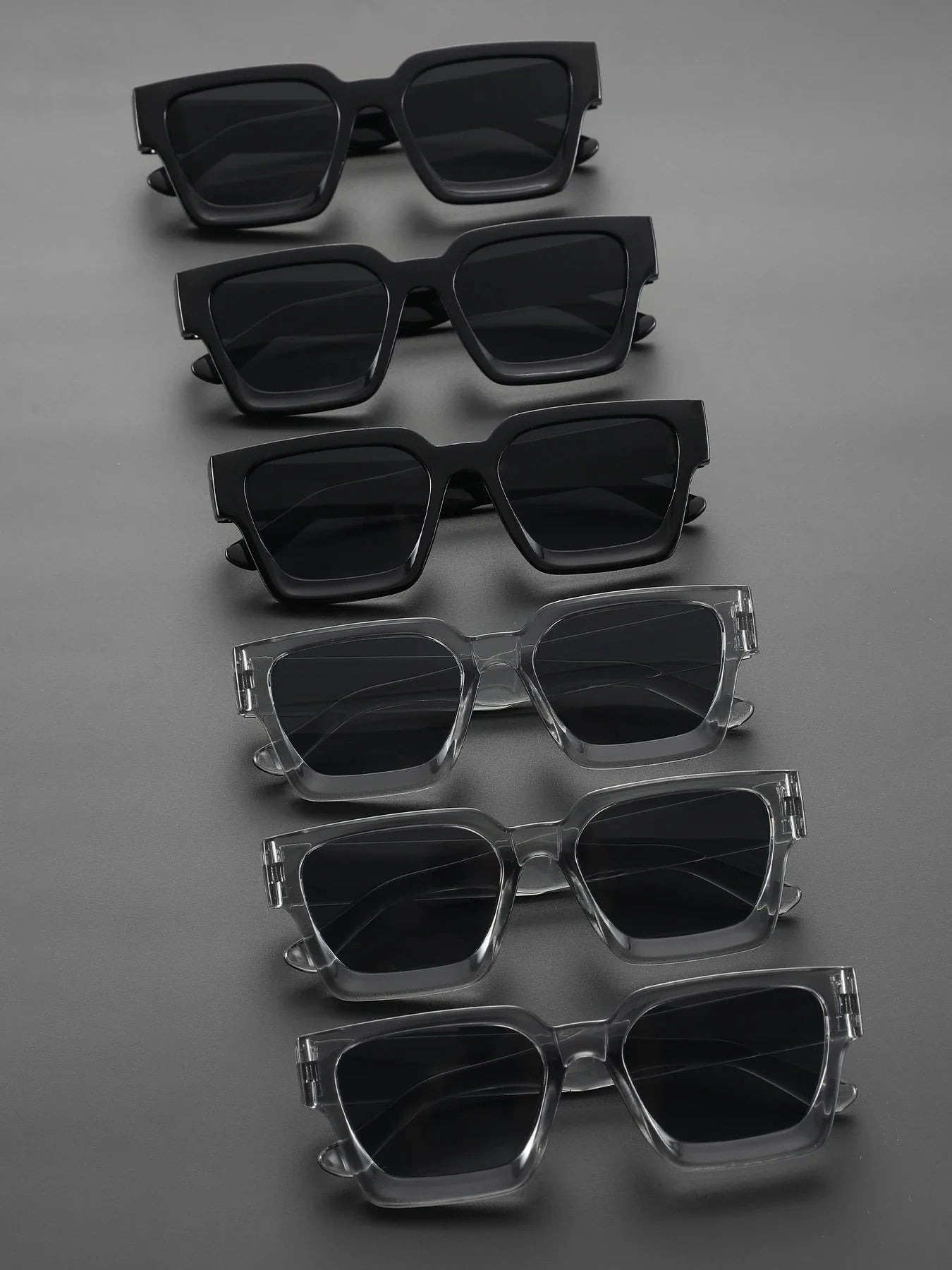 Classic Square Plastic Frame Sunglasses for Men & Women