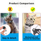 Cat AirTag Holder Collar – Adjustable Reflective Breakaway Kitten Collar with Bell & Waterproof AirTag Case