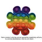 Silicone Rubber Anti Anxiety Stress Relief Push Pop Bubble Rainbow Pumpkin Ghost Fidget Toys Squeeze The Toy for Kids Adults