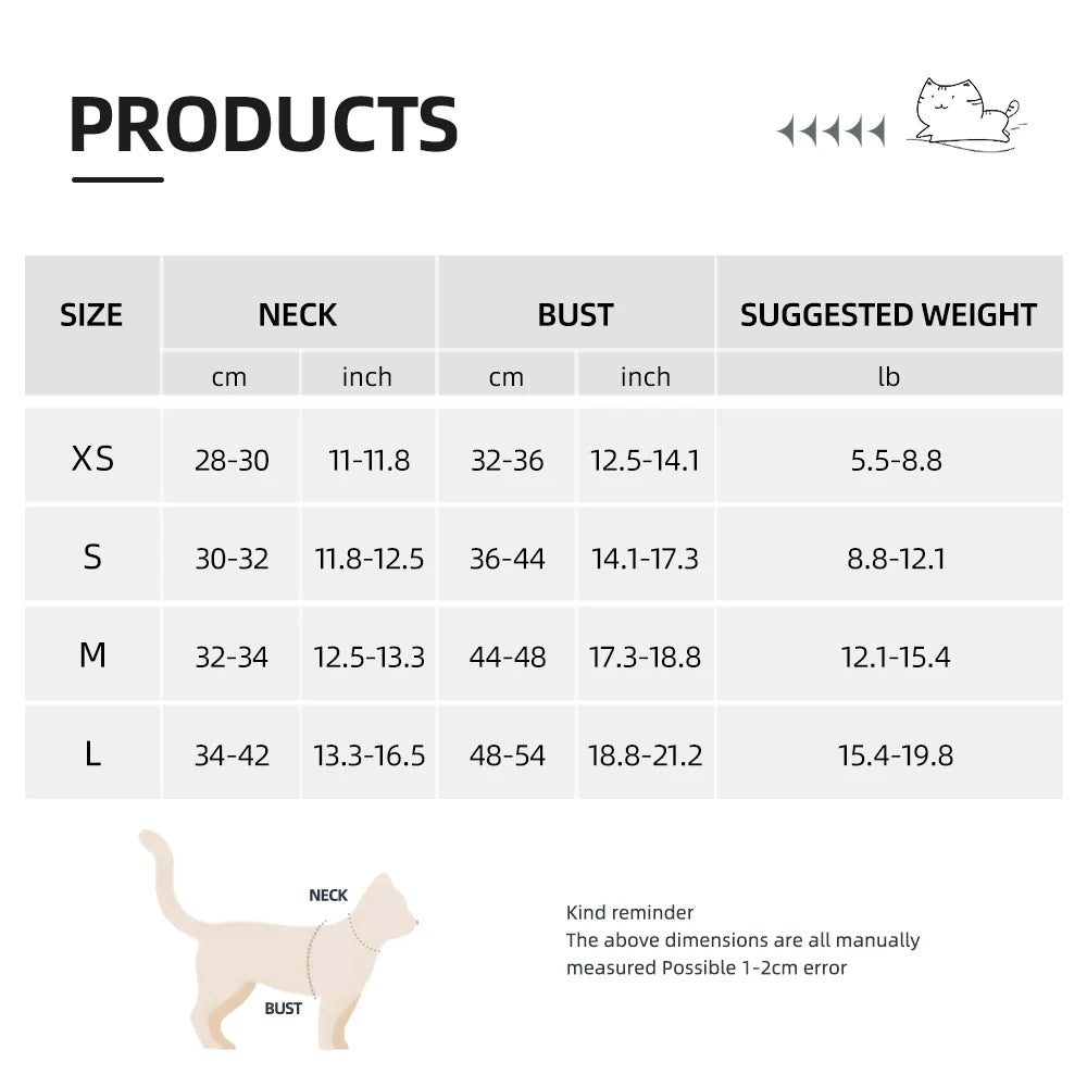 Stylish Checkered Cat Harness and Leash Set for Safe Adventures