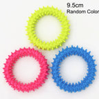 Pet Chew Toy Soft Rubber Bite-resistance Bone Shape Teeth Grinding Chewing Toys for Small Dogs Training Pet Supplies