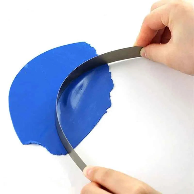 DIY Pottery Flexible Stainless Steel Clay Polymer Clay Cutter Blade Ceramic Tools Modeling Fabric Art Handmade Sculpting Slicer