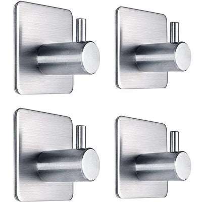 Self adhesive hook heavy-duty towel rack,  wall self-adhesive 304 stainless steel, no need for drilling, waterproof