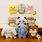 Cute 16cm Plush Companion Doll Capybara Elephant Stuffed Animal Pillow Plush Bear Animal Plush Toy Sleeping Gift