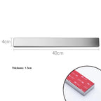 LMETJMA Professional Magnetic Knife Strip Stainless Steel Magnetic Knife Holder Rack Kitchen Knife Bar 30 40 50 cm JT333