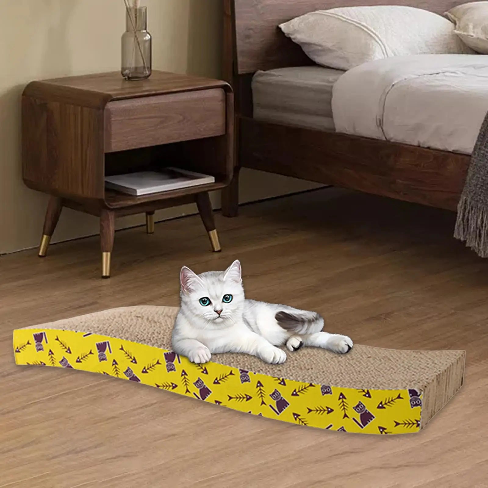 Cat Scratching Board Bed Cat Scratchers Cardboard Cat Scratch Pad Nest for Sleeping Playing Grinding Small Medium Large Cats - WTN Essentials 